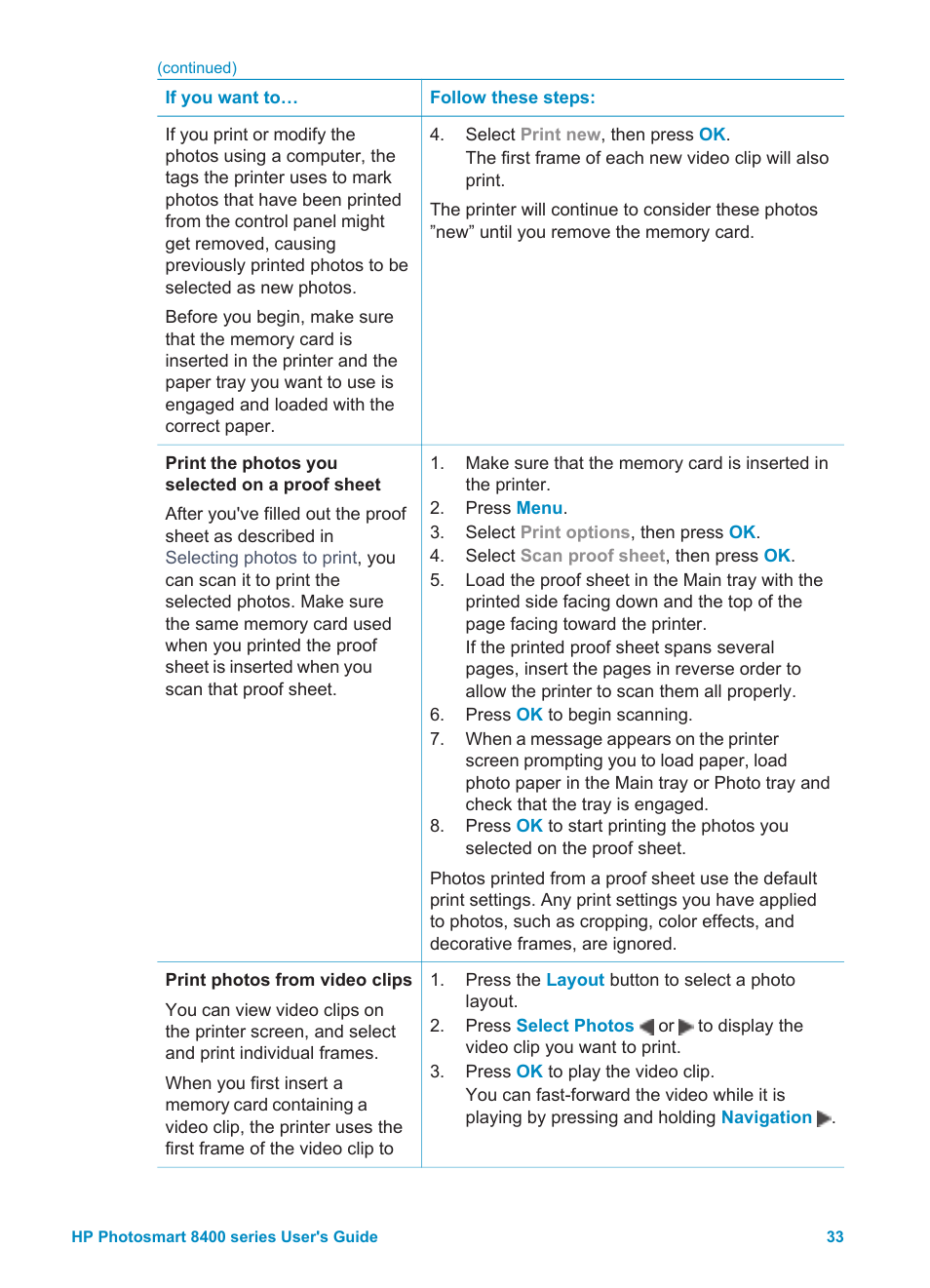 HP Photosmart 8400 Series User Manual | Page 37 / 89