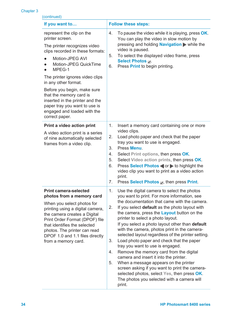 HP Photosmart 8400 Series User Manual | Page 38 / 89