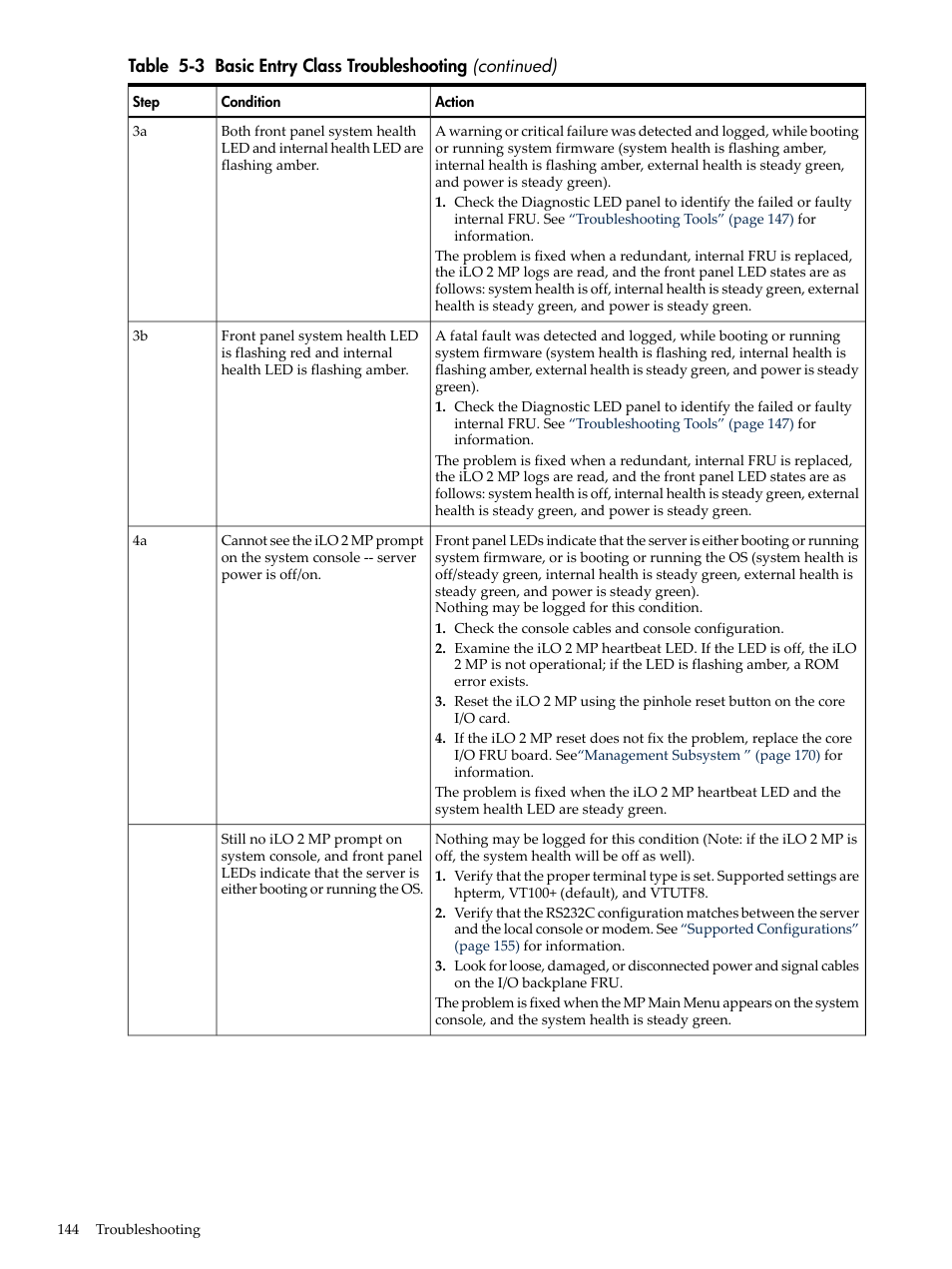 HP INTEGRITY RX3600 User Manual | Page 144 / 356