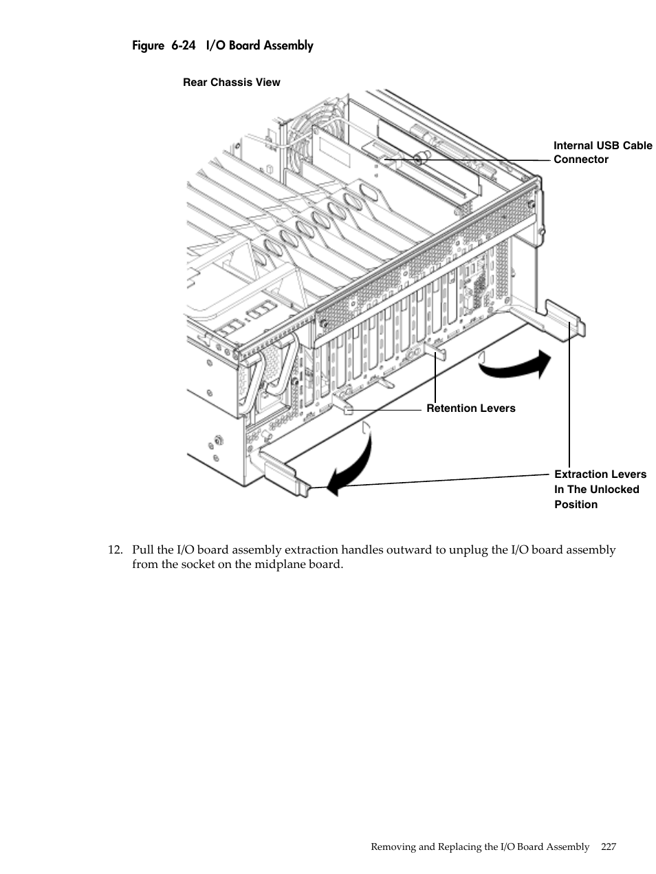 I/o board assembly, Figure 6-24 | HP INTEGRITY RX3600 User Manual | Page 227 / 356