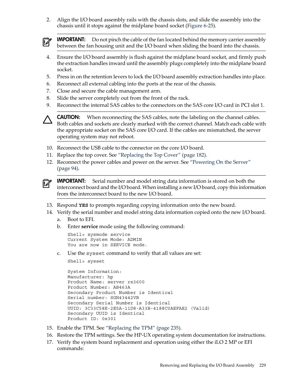 HP INTEGRITY RX3600 User Manual | Page 229 / 356