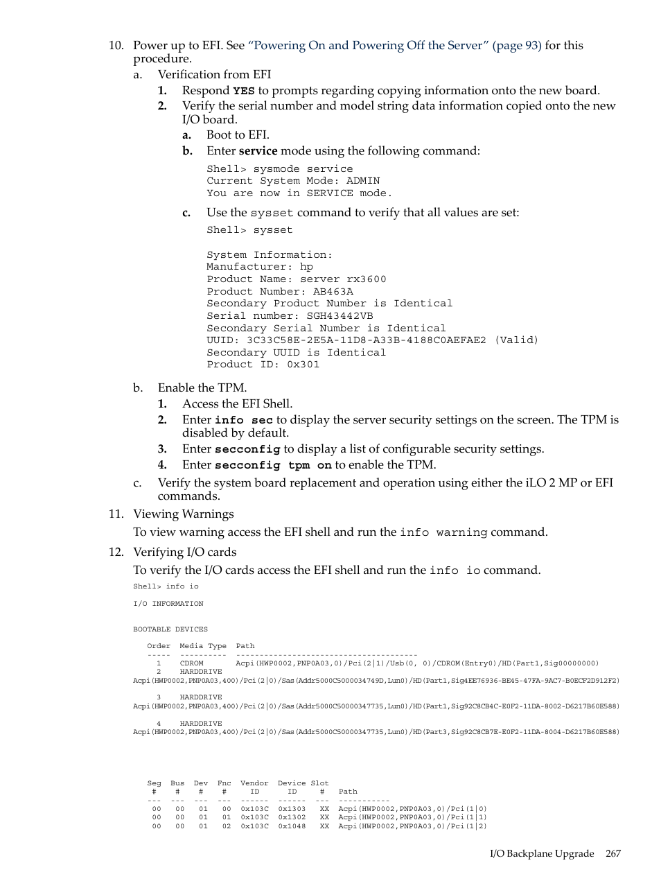 HP INTEGRITY RX3600 User Manual | Page 267 / 356