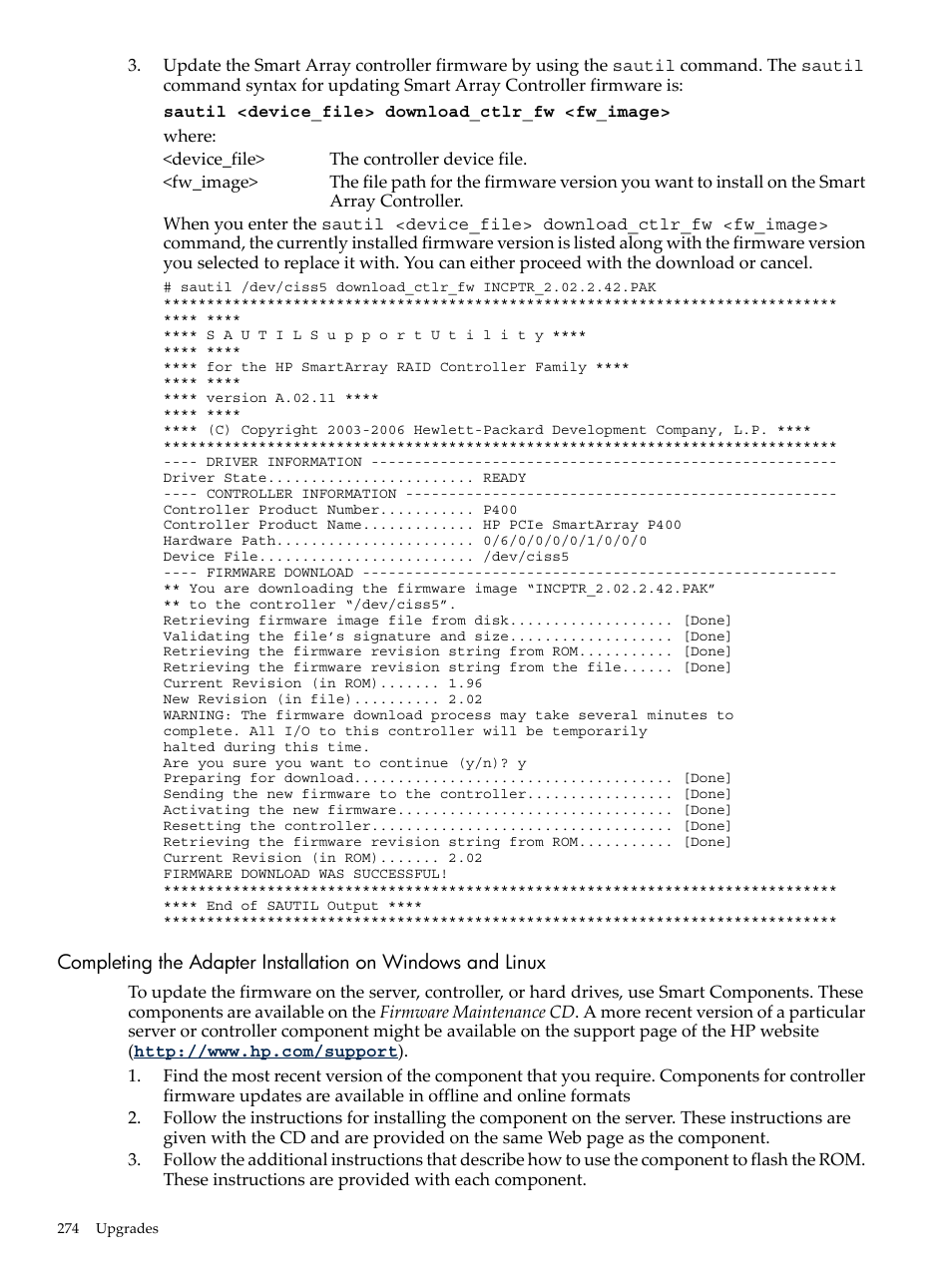 HP INTEGRITY RX3600 User Manual | Page 274 / 356