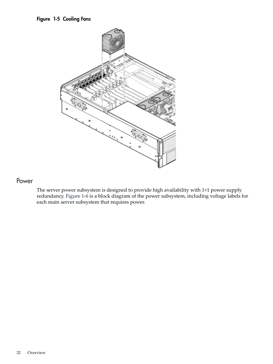 Power, Cooling fans | HP INTEGRITY RX3600 User Manual | Page 32 / 356