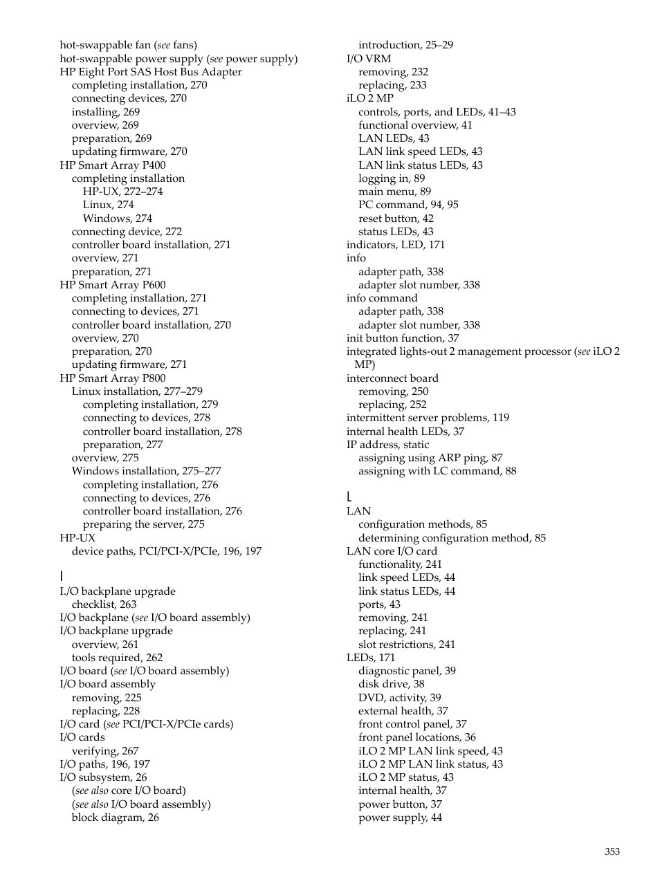 HP INTEGRITY RX3600 User Manual | Page 353 / 356