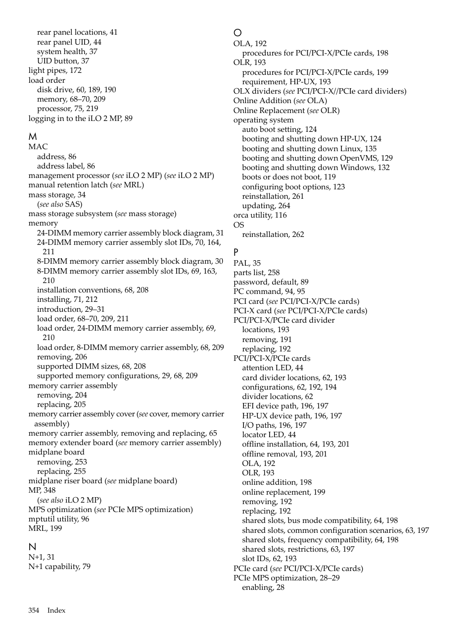 HP INTEGRITY RX3600 User Manual | Page 354 / 356
