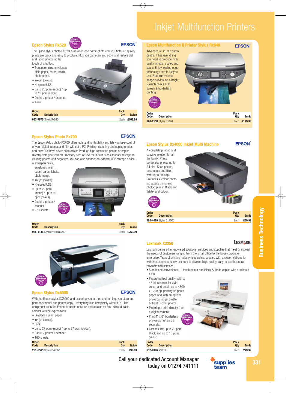 Inkjet multifunction printers, Business t echnolog y | HP 3000n User Manual | Page 10 / 14