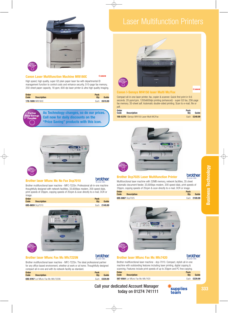 Laser multifunction printers, Business t echnolog y | HP 3000n User Manual | Page 12 / 14