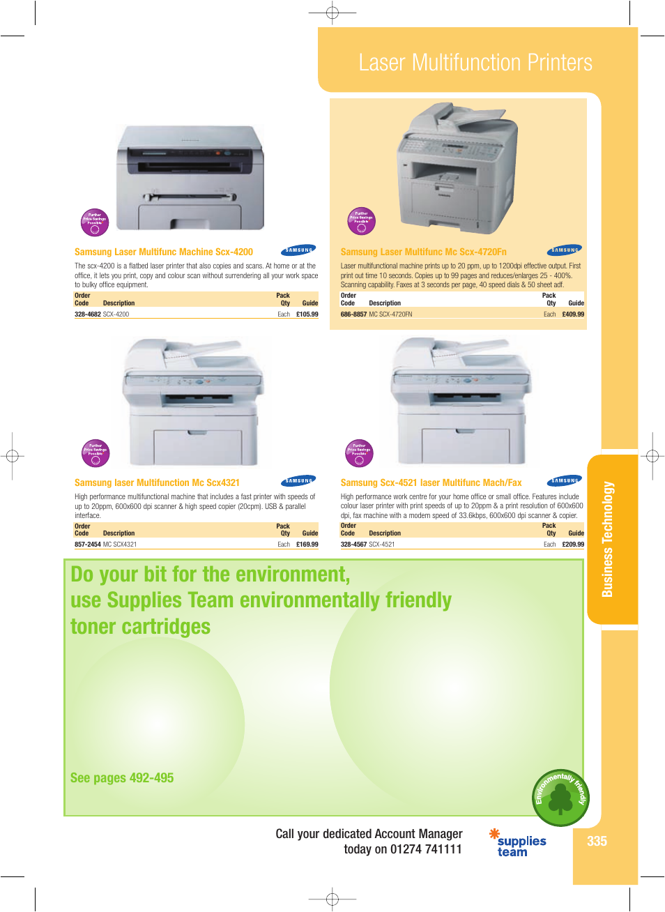 Laser multifunction printers, Business t echnolog y | HP 3000n User Manual | Page 14 / 14