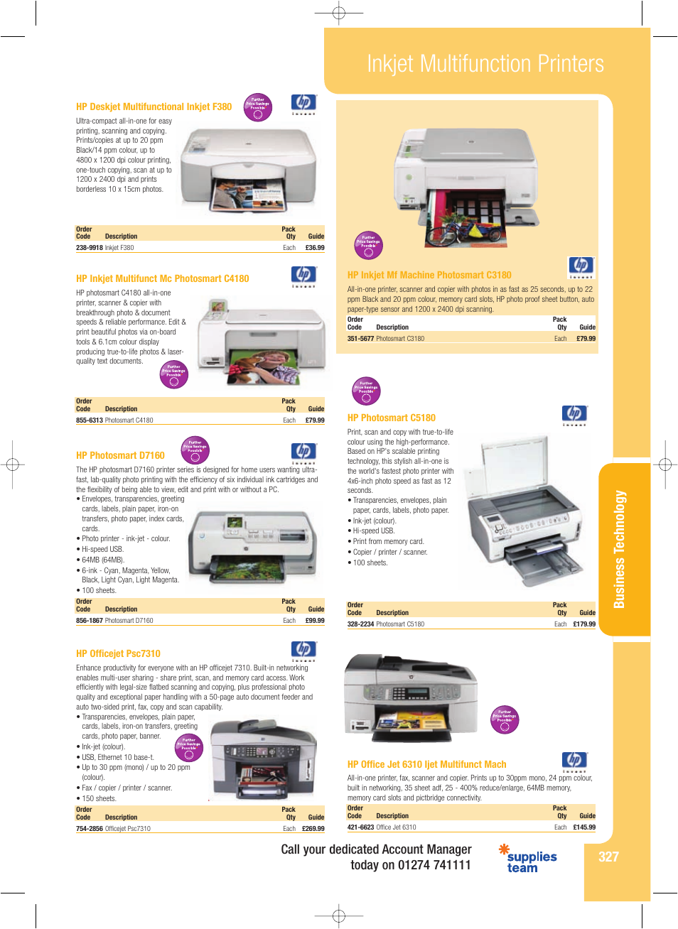 Inkjet multifunction printers, Business t echnolog y | HP 3000n User Manual | Page 6 / 14