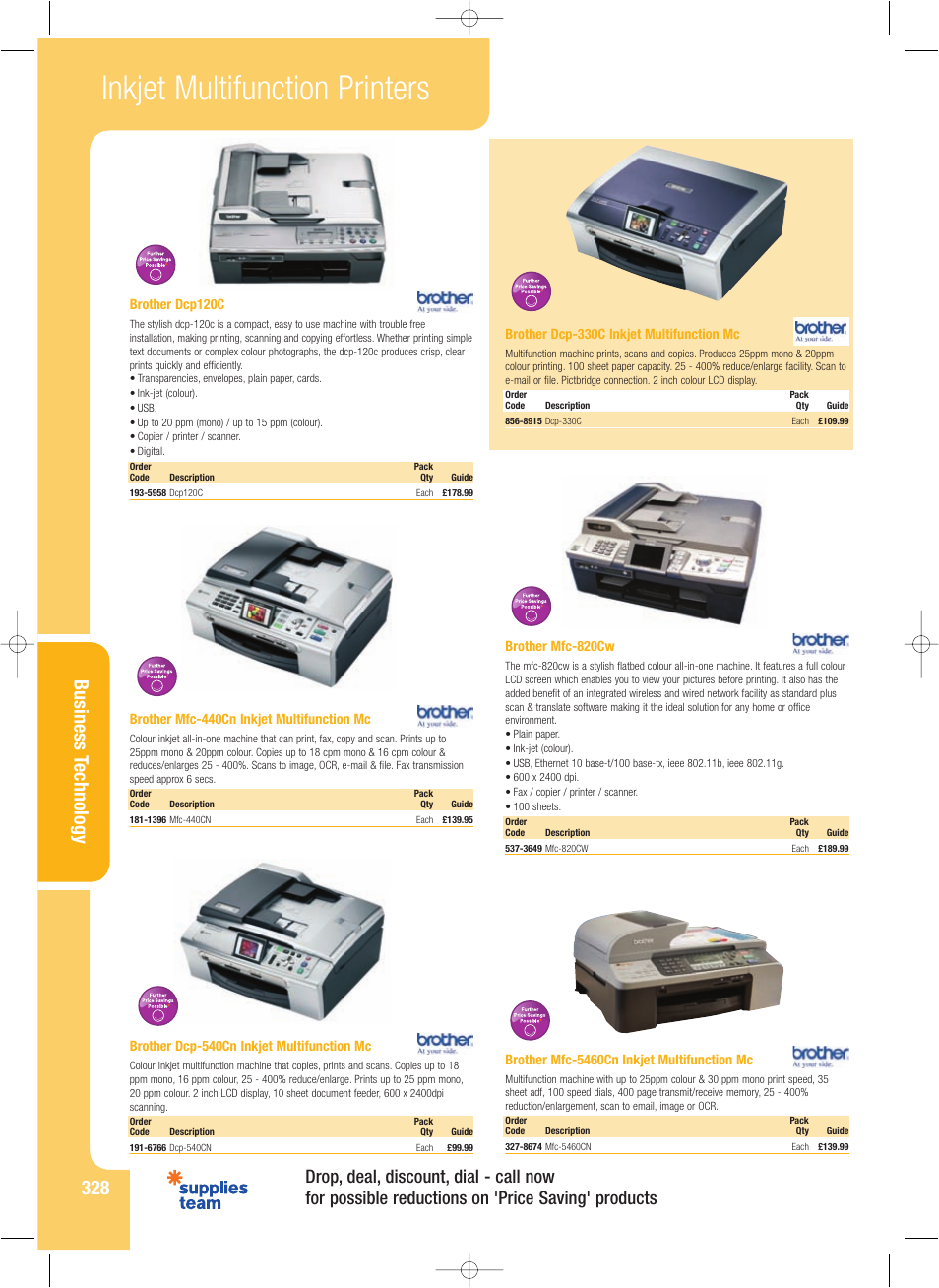 Inkjet multifunction printers, Business t echnolog y | HP 3000n User Manual | Page 7 / 14