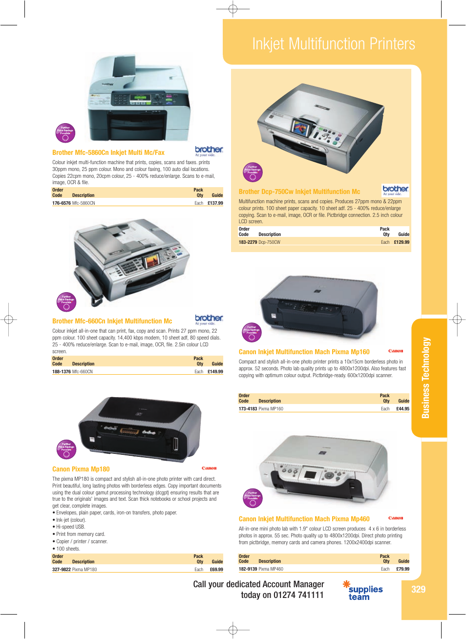 Inkjet multifunction printers, Business t echnolog y | HP 3000n User Manual | Page 8 / 14