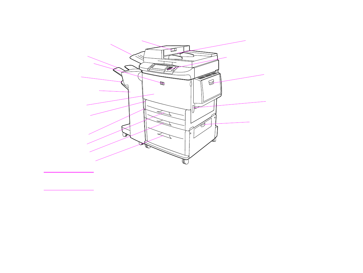 External view of product and accessories | HP LASERJET 9000MFC User Manual | Page 19 / 107