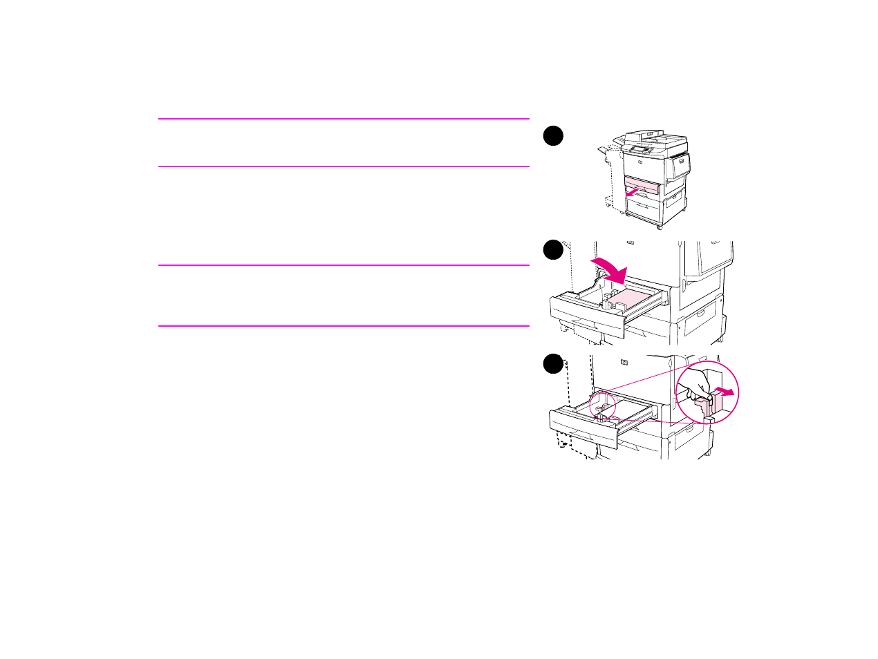 Loading trays 2 and 3 | HP LASERJET 9000MFC User Manual | Page 22 / 107