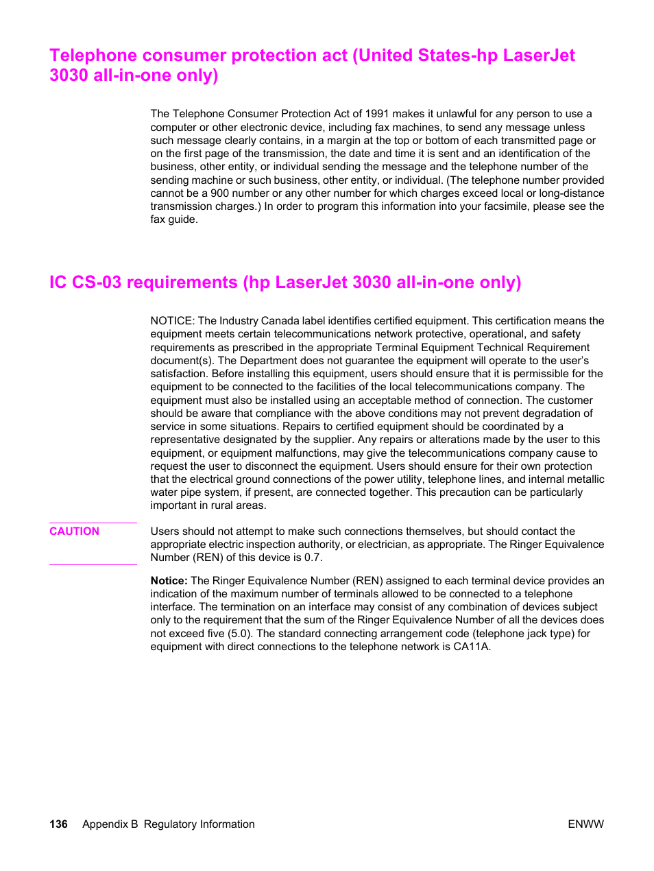 HP 3030 User Manual | Page 146 / 182