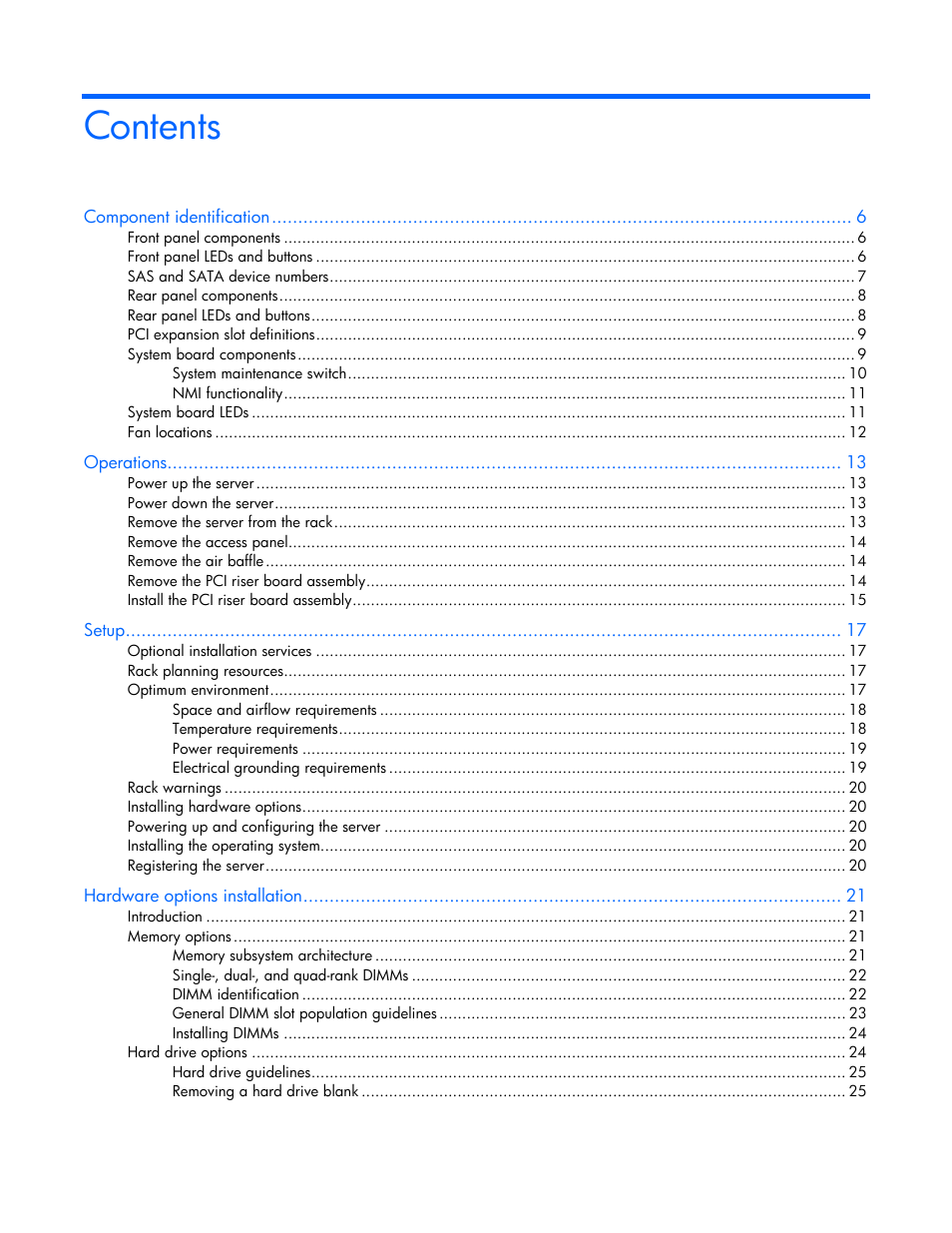 HP ProLiant DL100 Series Server DL100 Series User Manual | Page 3 / 109