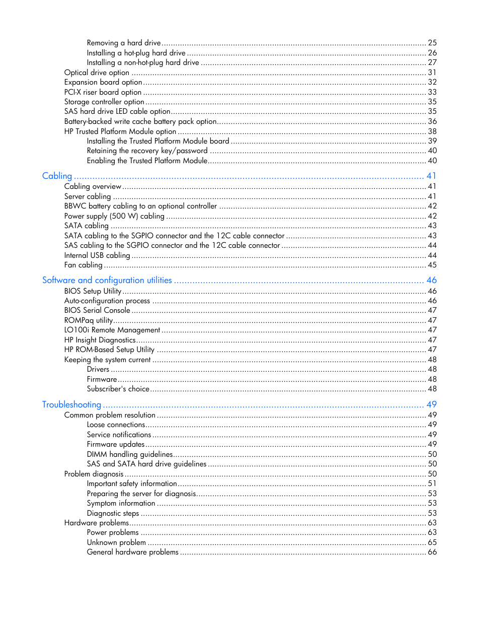 HP ProLiant DL100 Series Server DL100 Series User Manual | Page 4 / 109