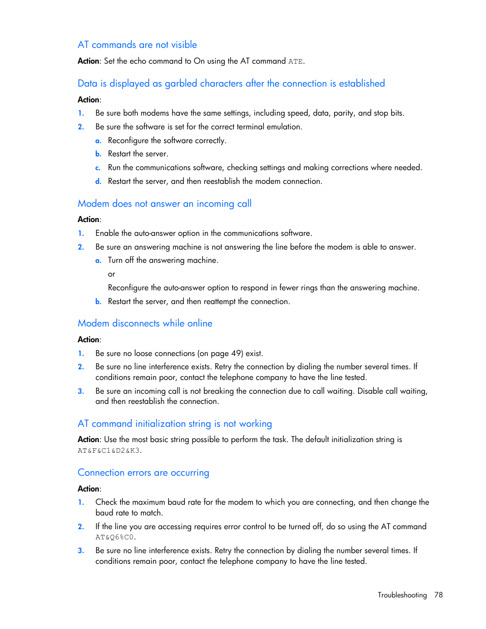 HP ProLiant DL100 Series Server DL100 Series User Manual | Page 78 / 109