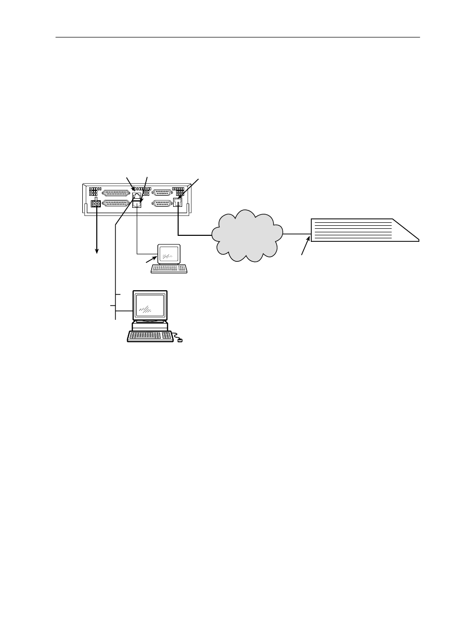 Cabling example, Installation, T1 network | Figure 2-8. cabling example | HP 3162 User Manual | Page 25 / 199