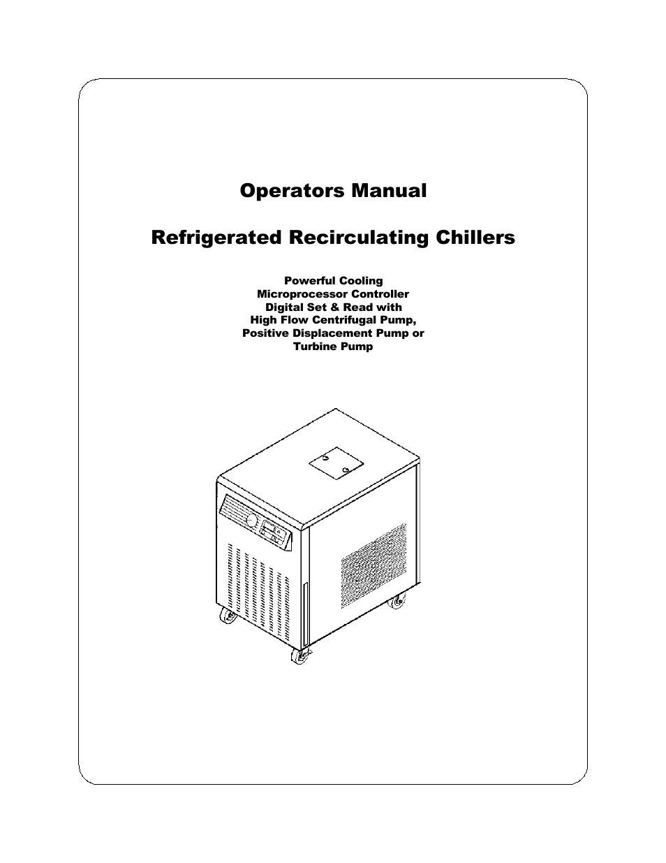 HP Refrigerated Recirculating Chillers User Manual | 14 pages