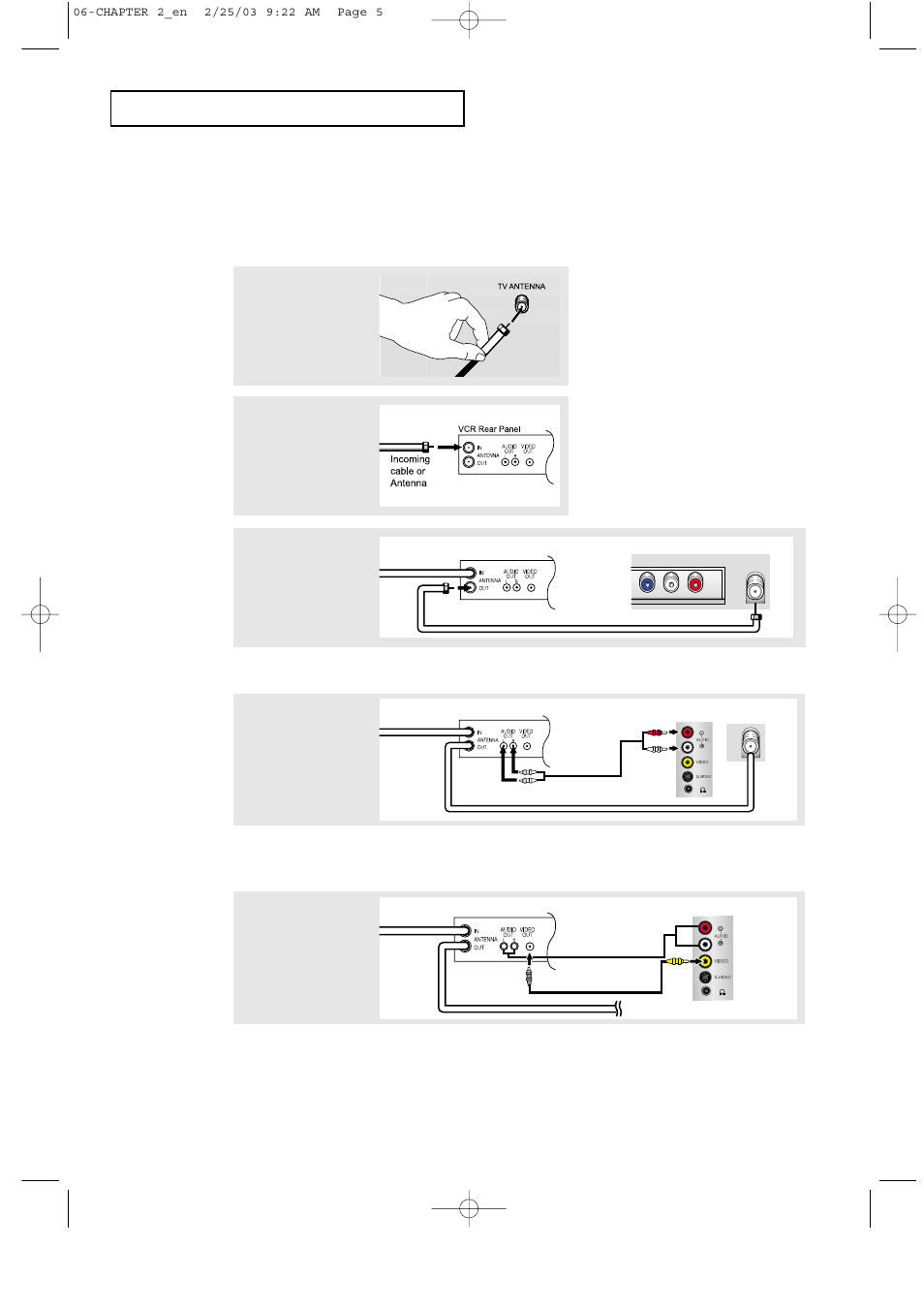 Connecting a vcr | HP LTN1565 User Manual | Page 15 / 61