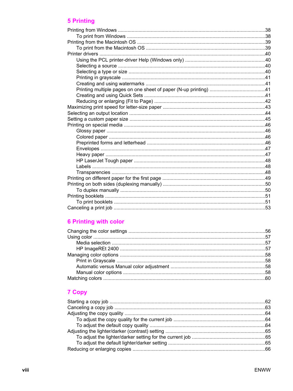 HP 2830 User Manual | Page 10 / 334