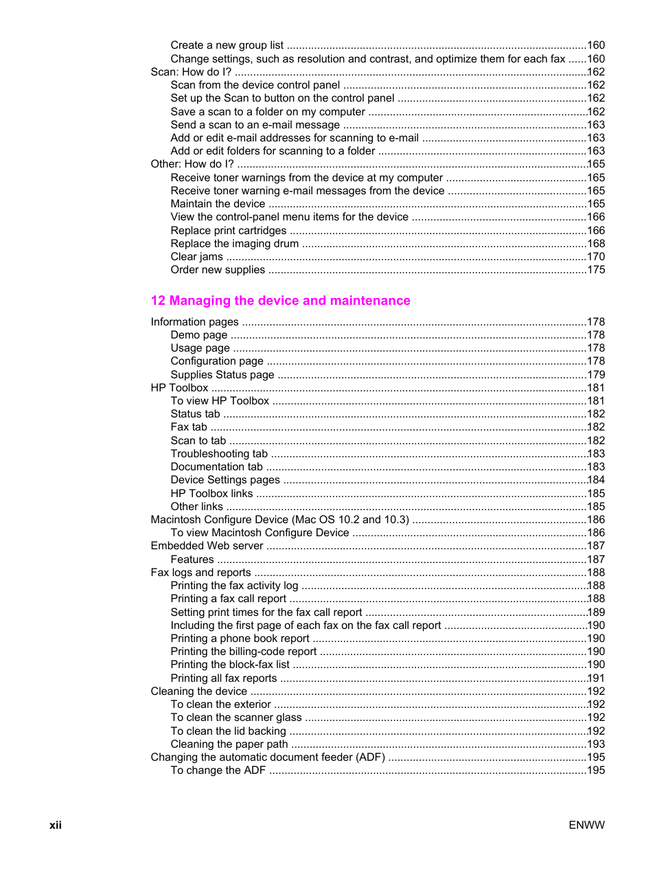 HP 2830 User Manual | Page 14 / 334