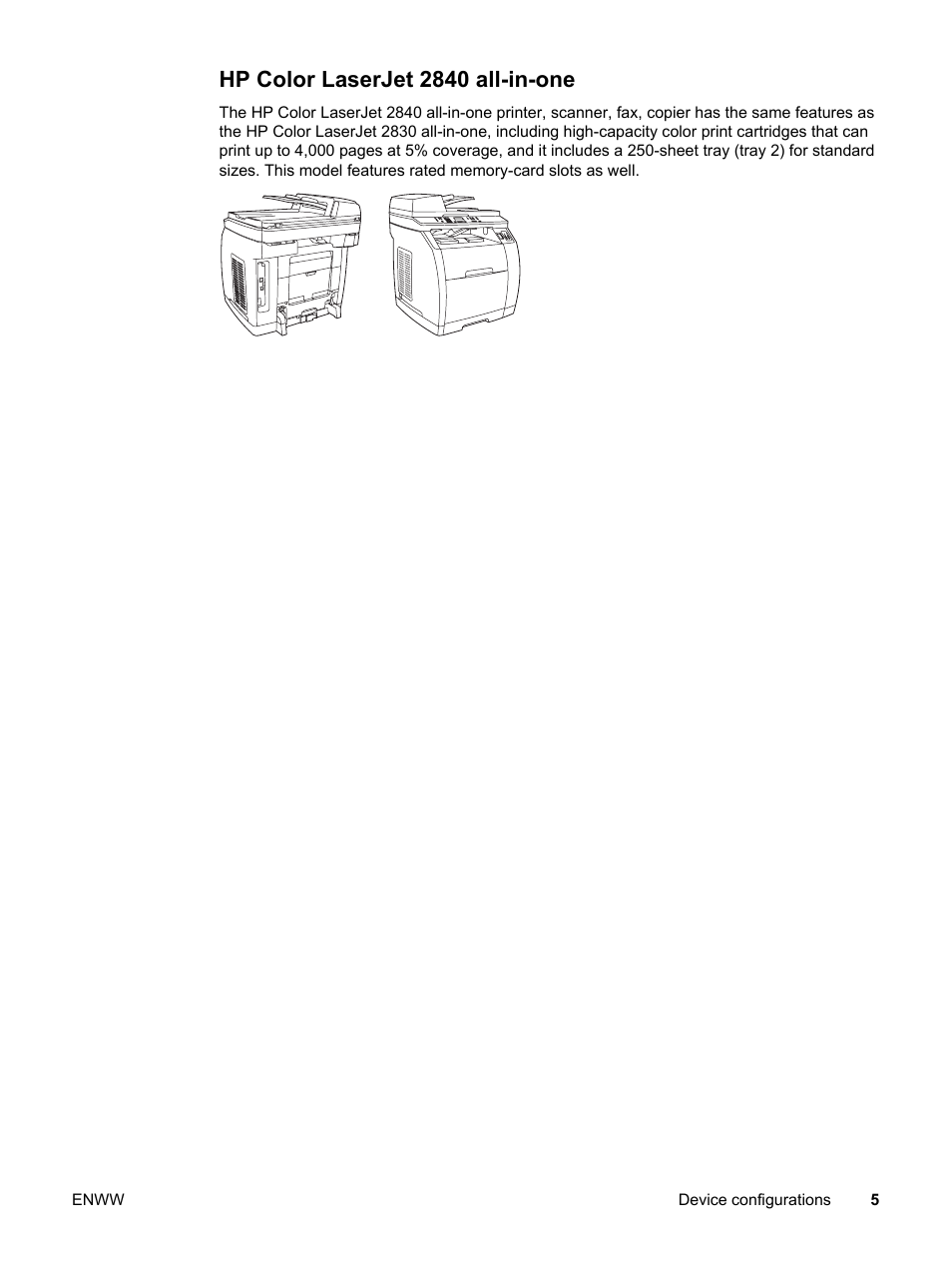 Hp color laserjet 2840 all-in-one | HP 2830 User Manual | Page 21 / 334