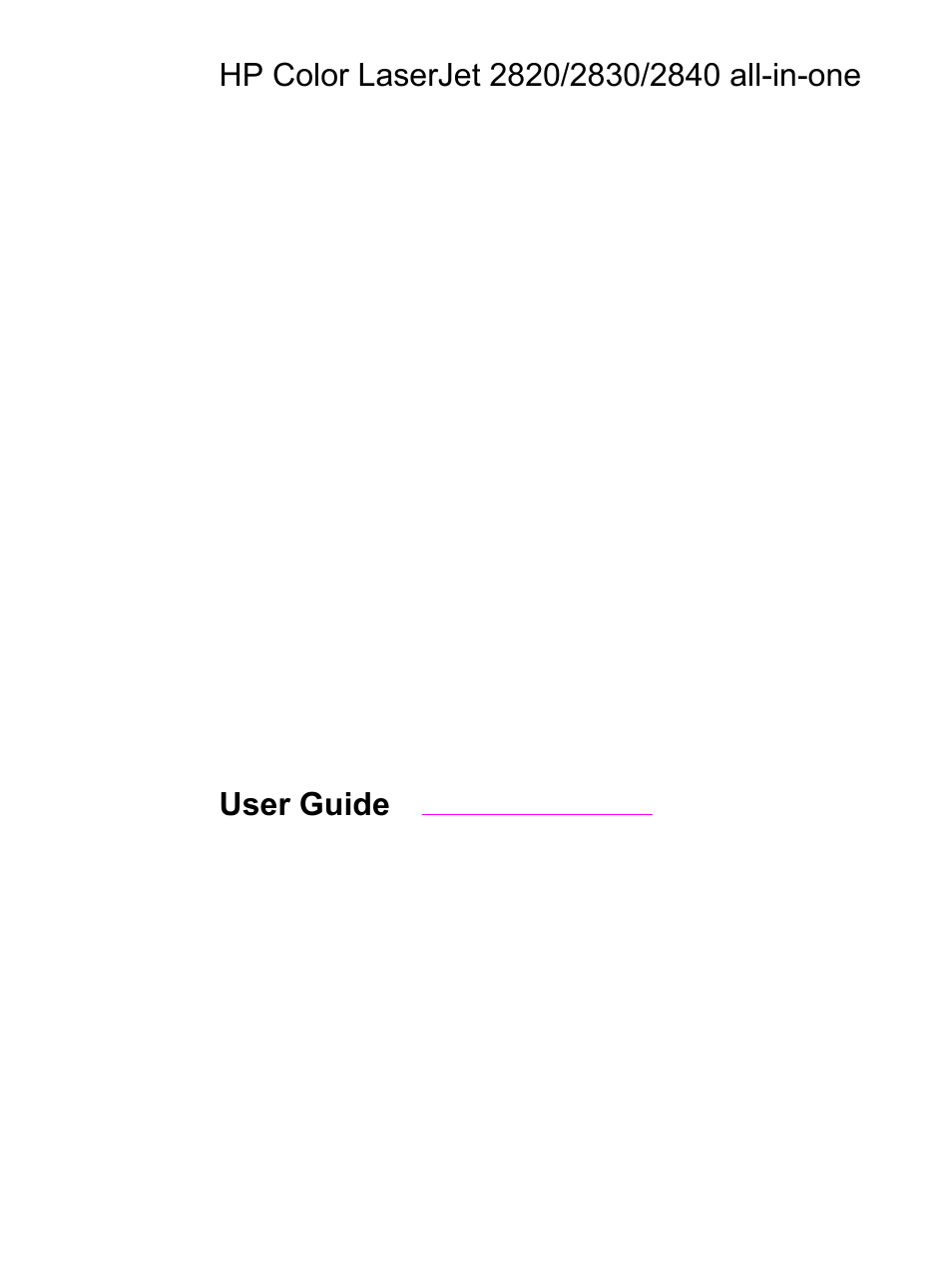 HP 2830 User Manual | Page 3 / 334