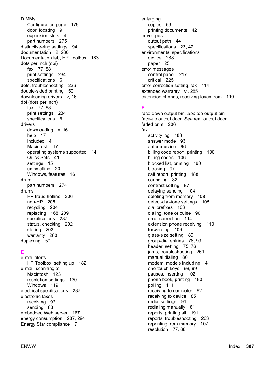 HP 2830 User Manual | Page 323 / 334