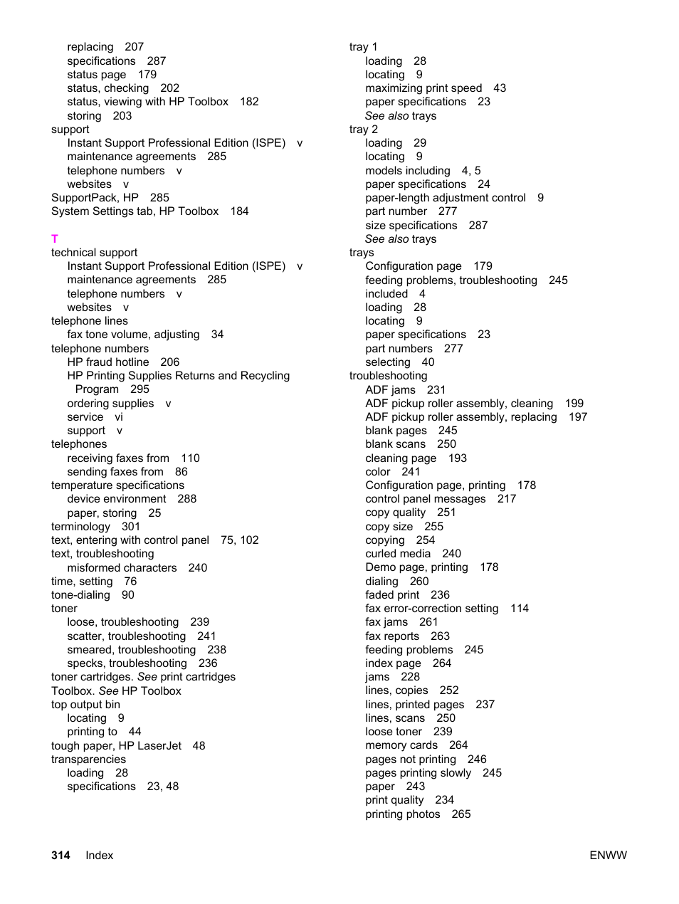 HP 2830 User Manual | Page 330 / 334