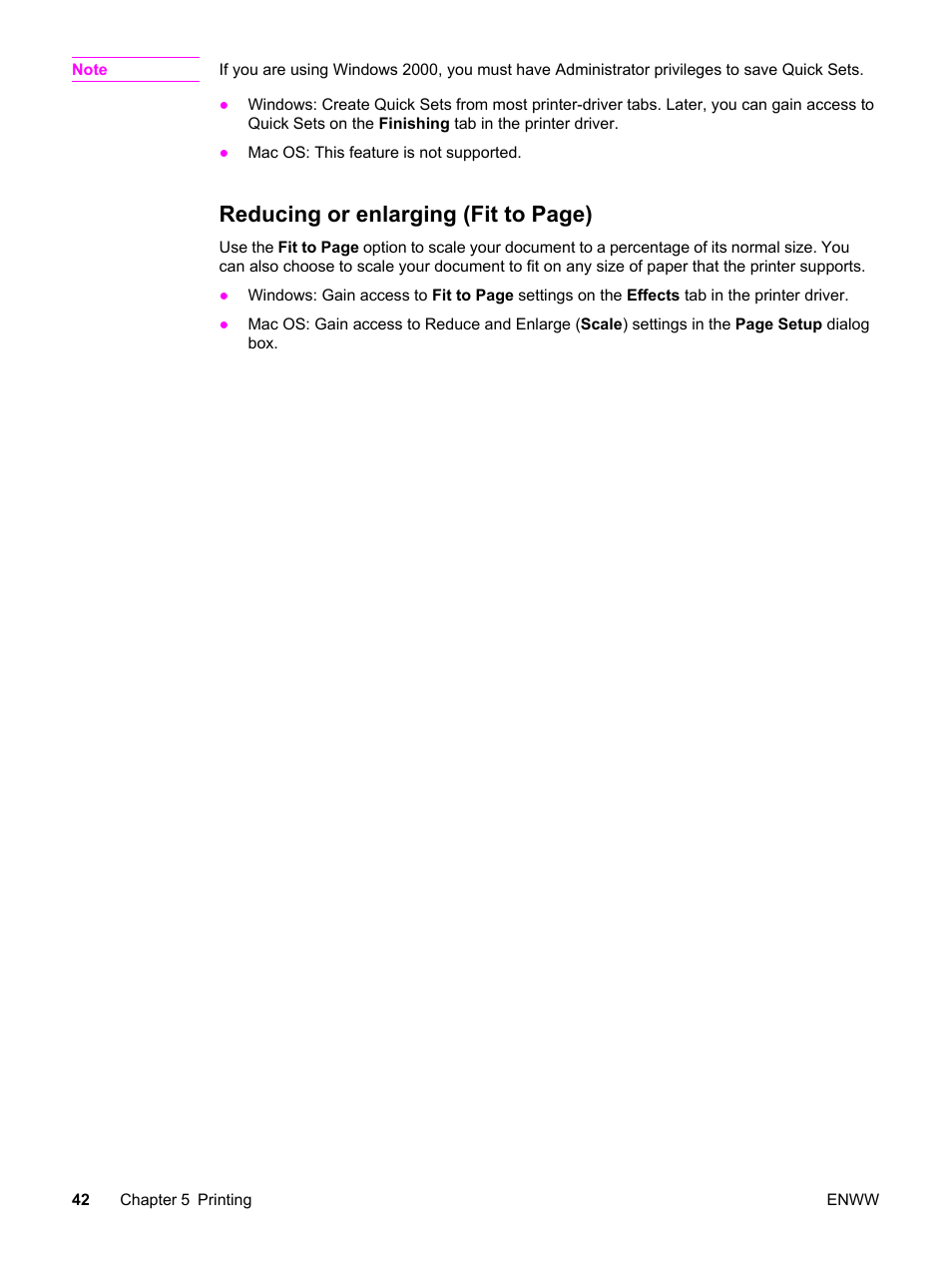 Reducing or enlarging (fit to page) | HP 2830 User Manual | Page 58 / 334