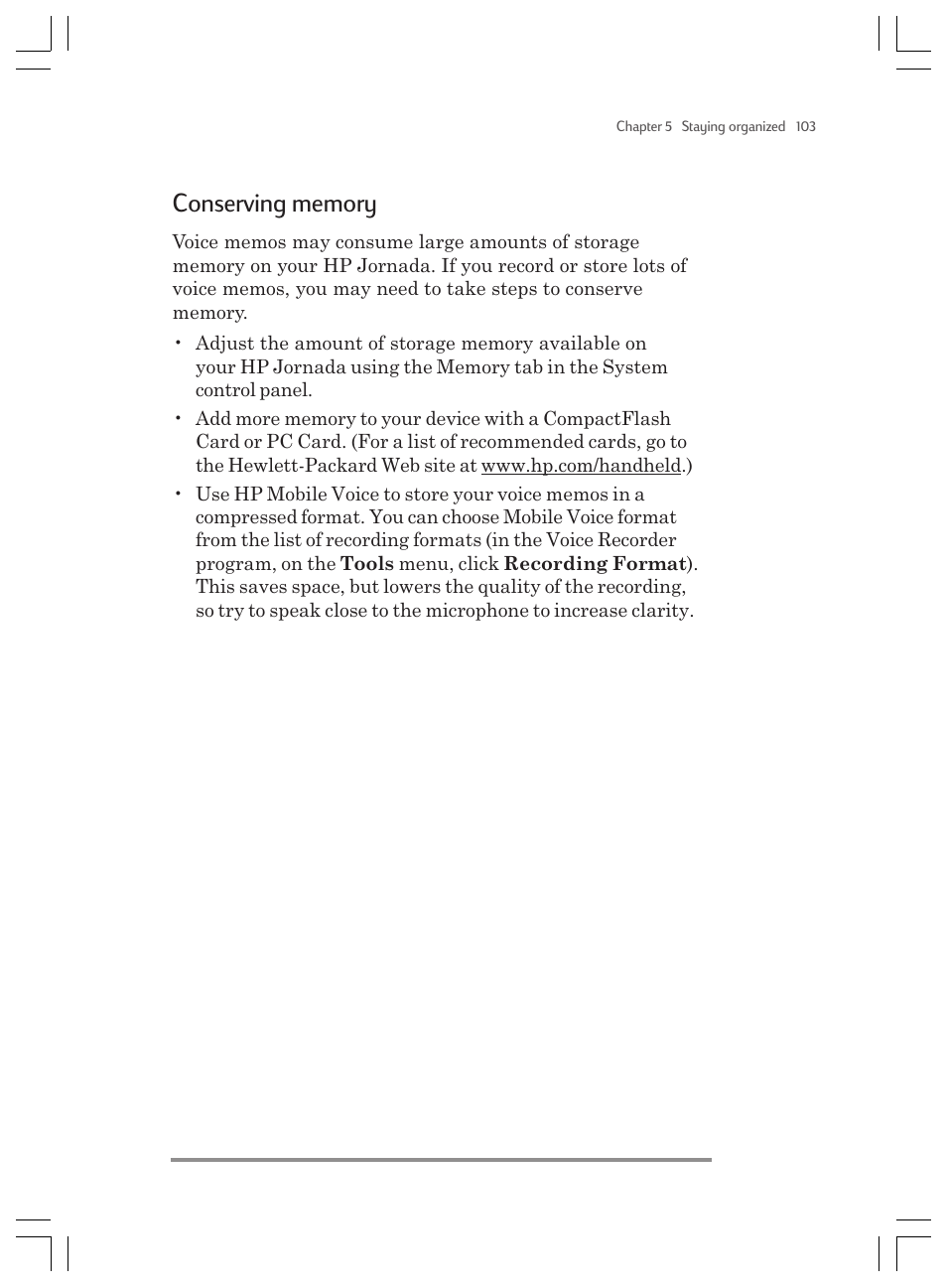 HP Jornada 820 User Manual | Page 107 / 178