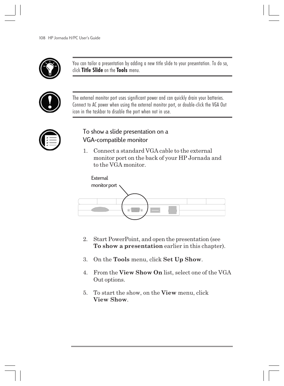 HP Jornada 820 User Manual | Page 112 / 178
