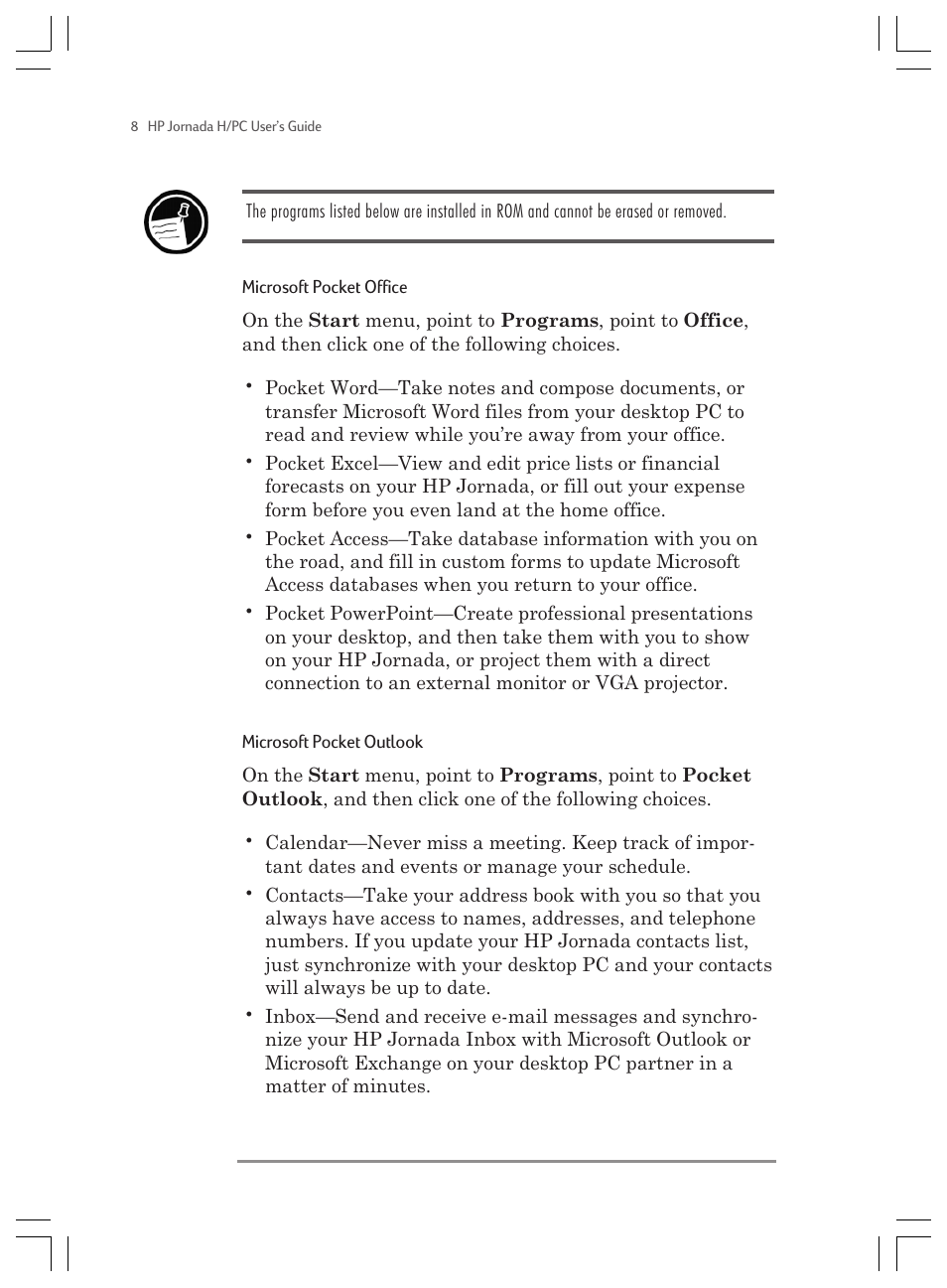 HP Jornada 820 User Manual | Page 12 / 178