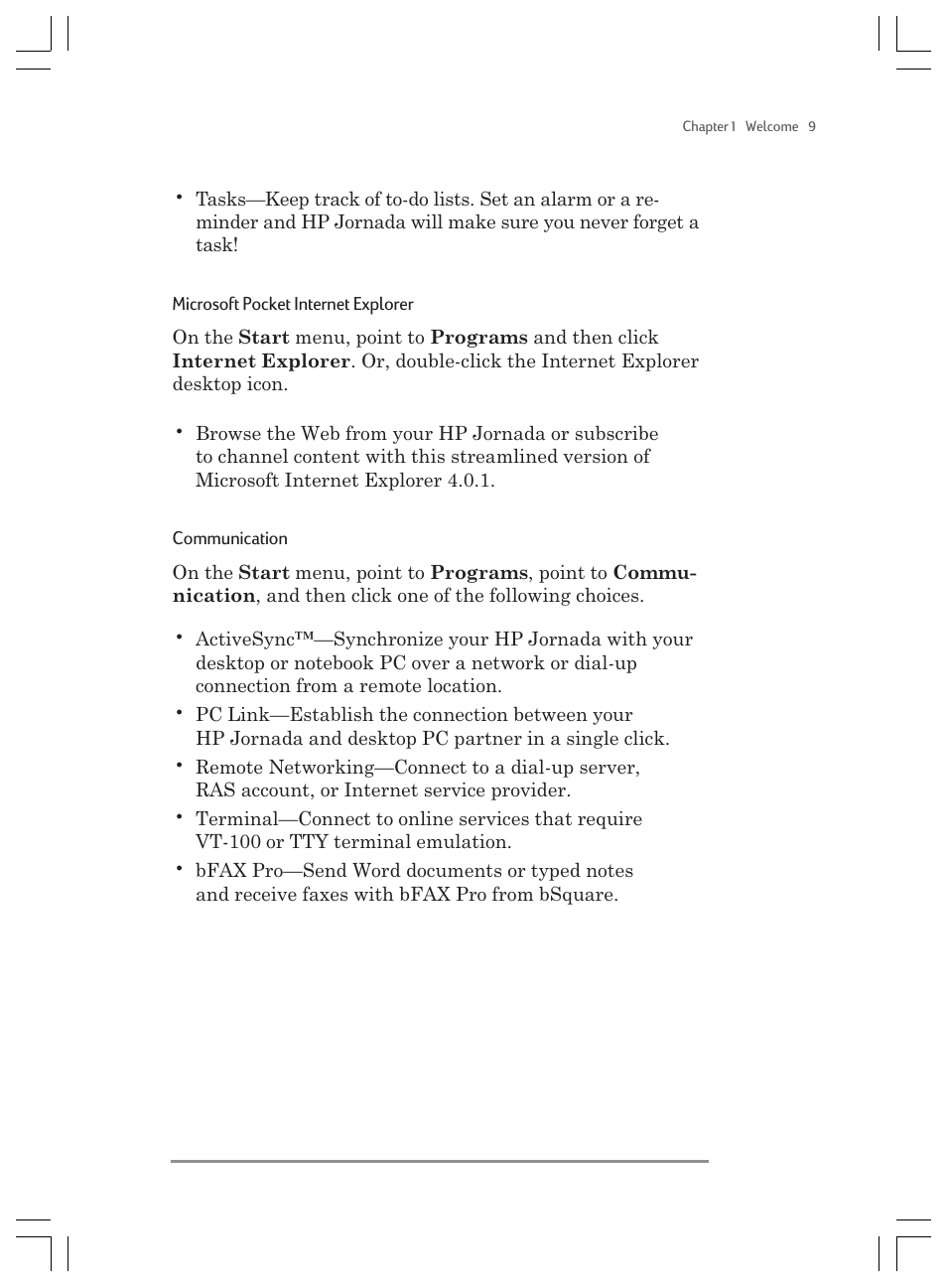 HP Jornada 820 User Manual | Page 13 / 178