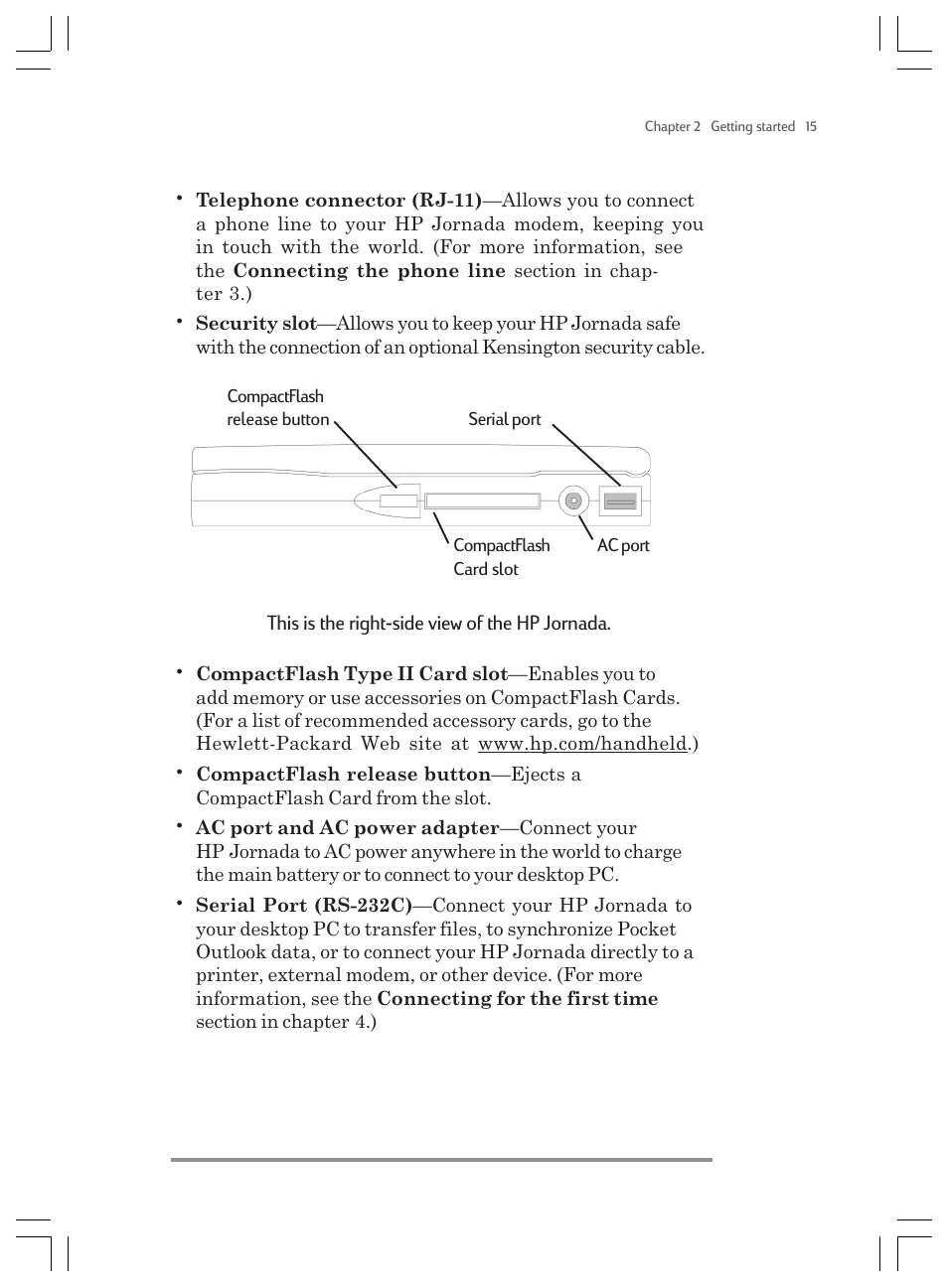 HP Jornada 820 User Manual | Page 19 / 178