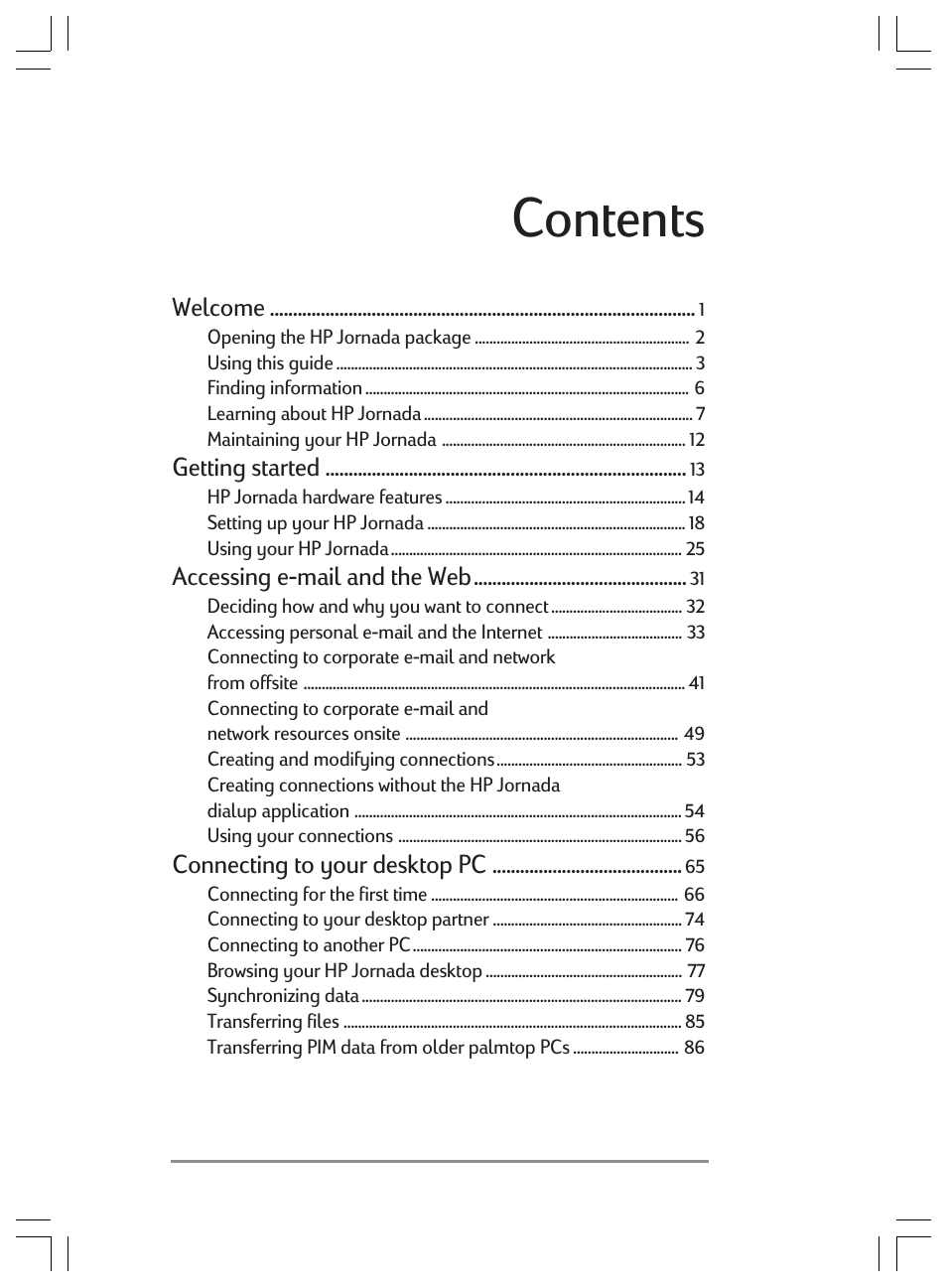 HP Jornada 820 User Manual | Page 3 / 178