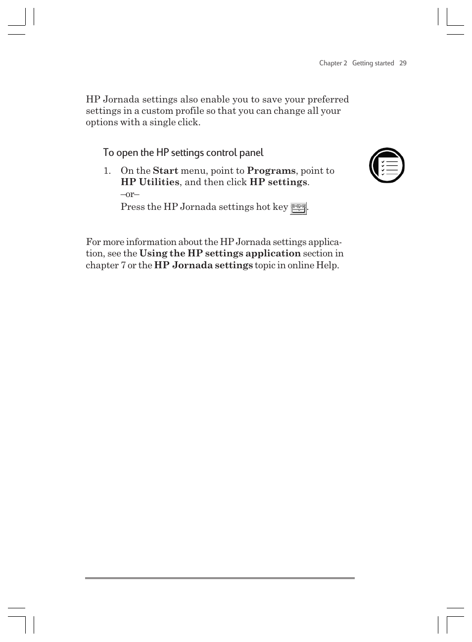 HP Jornada 820 User Manual | Page 33 / 178