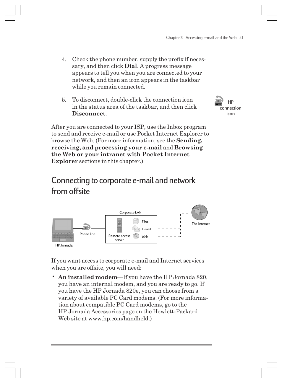 HP Jornada 820 User Manual | Page 45 / 178