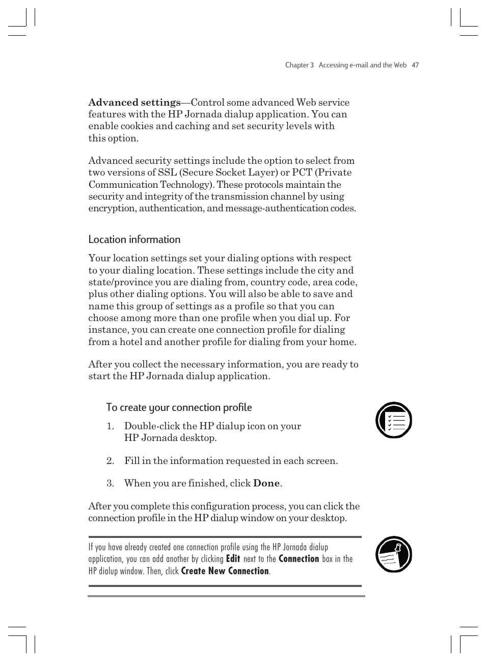 Location information | HP Jornada 820 User Manual | Page 51 / 178