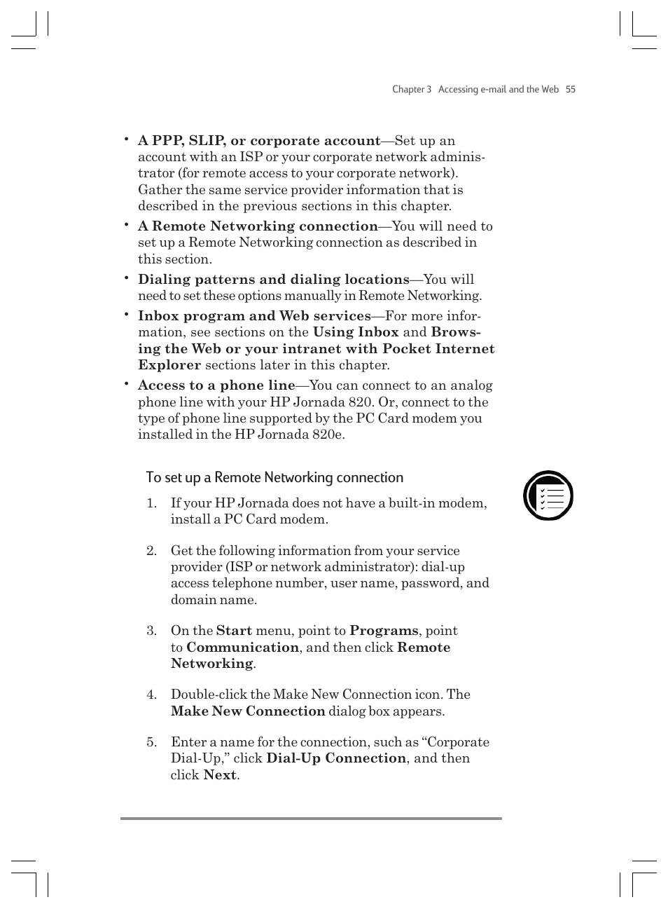 HP Jornada 820 User Manual | Page 59 / 178