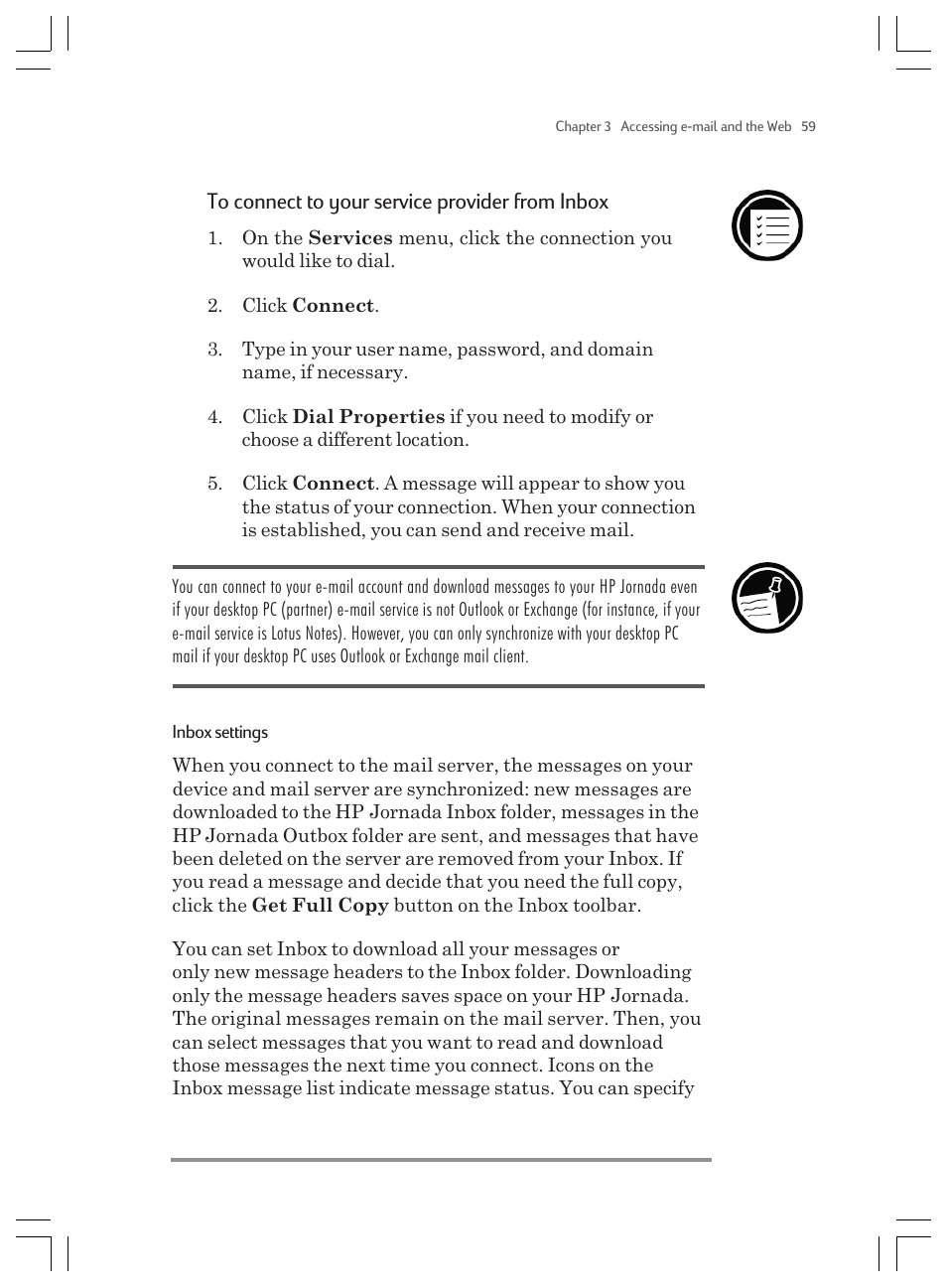 HP Jornada 820 User Manual | Page 63 / 178