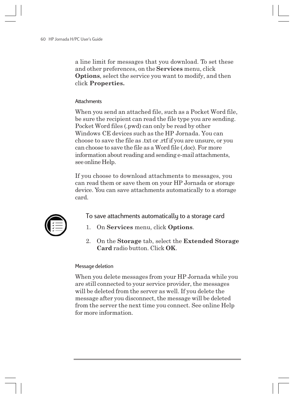 HP Jornada 820 User Manual | Page 64 / 178