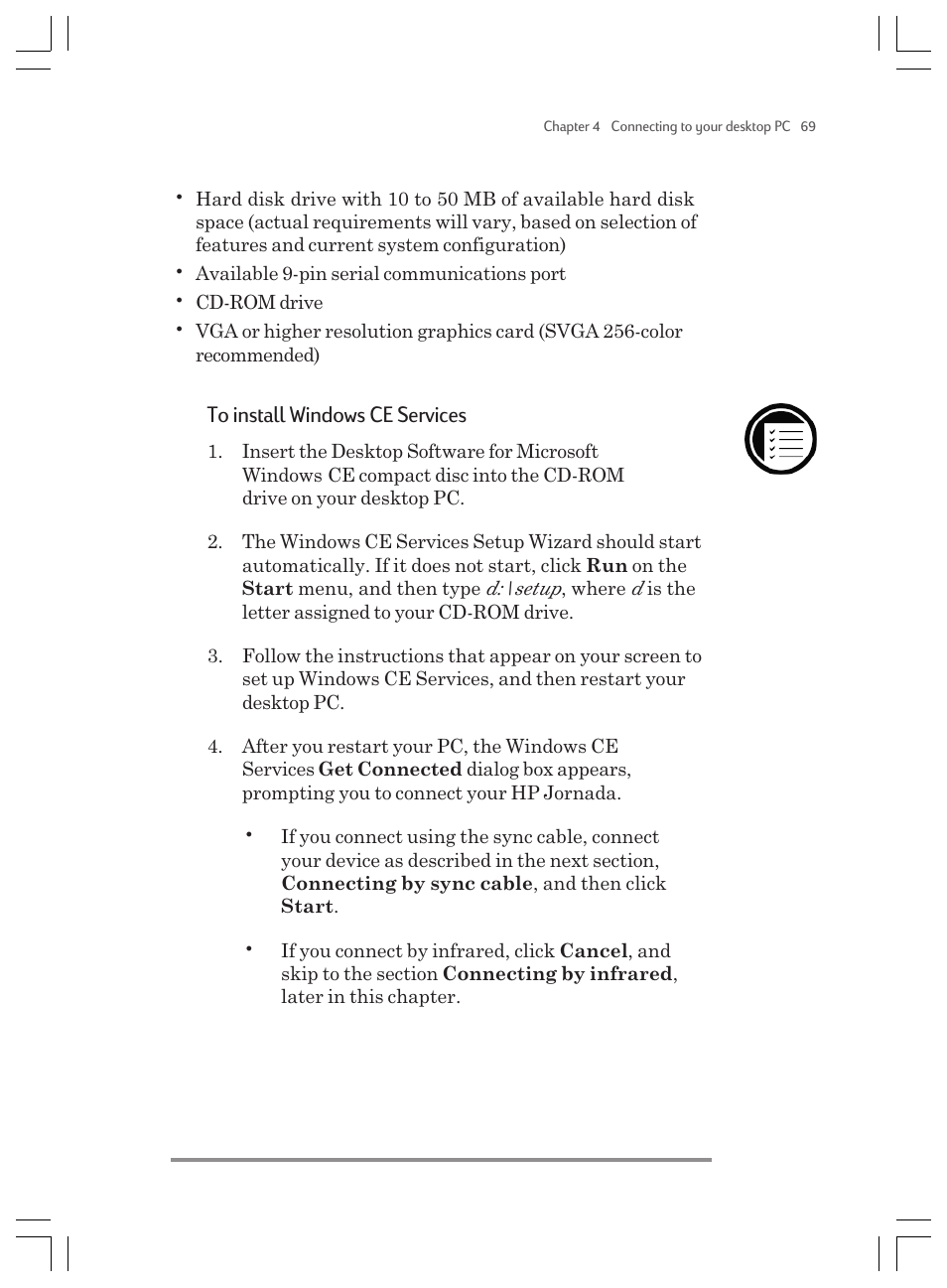 HP Jornada 820 User Manual | Page 73 / 178