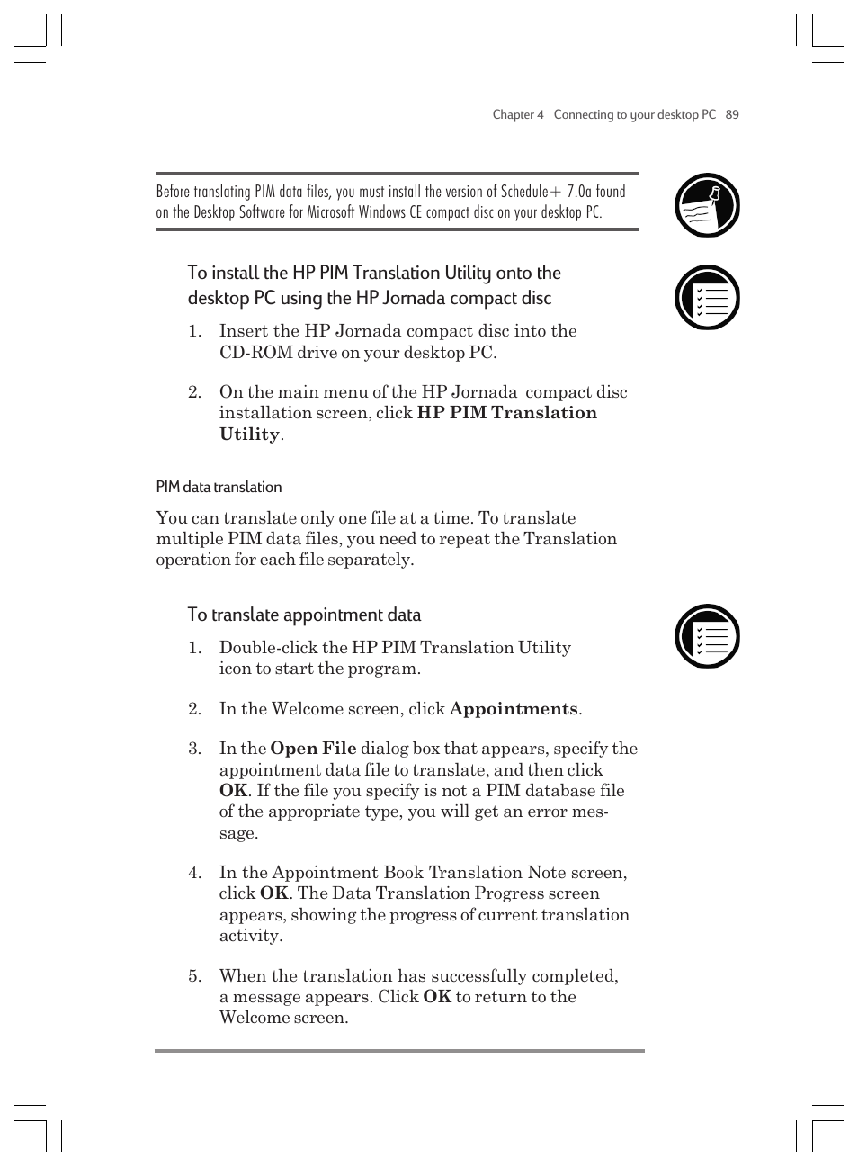 HP Jornada 820 User Manual | Page 93 / 178