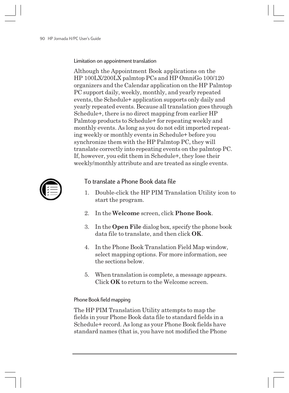 HP Jornada 820 User Manual | Page 94 / 178
