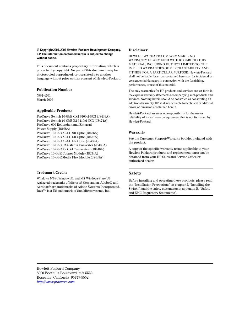 HP 6400CL User Manual | Page 4 / 84