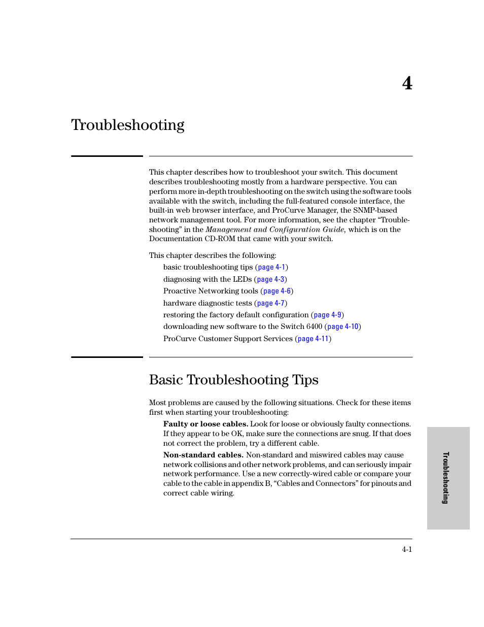 Troubleshooting, Basic troubleshooting tips, Basic troubleshooting tips -1 | HP 6400CL User Manual | Page 49 / 84