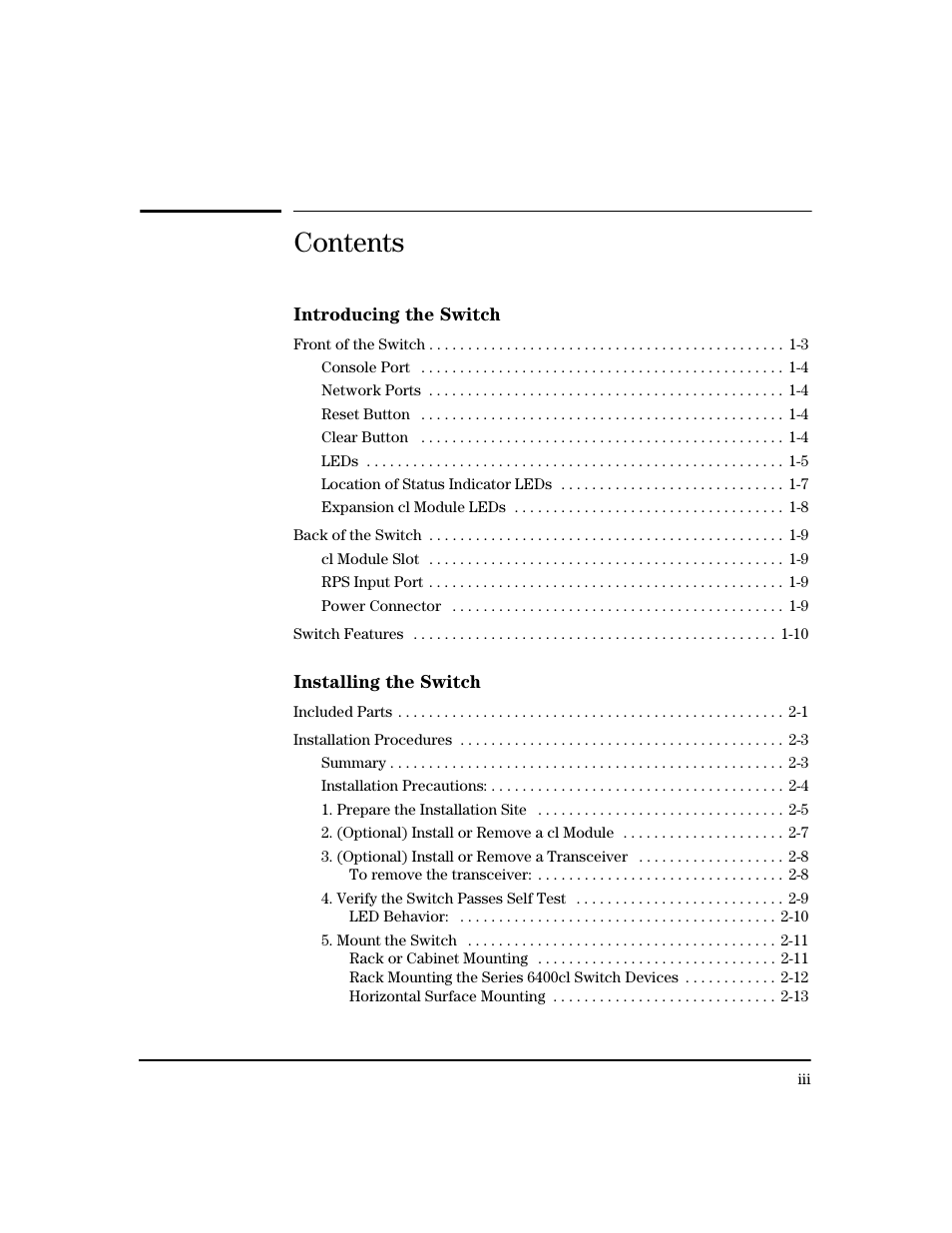 HP 6400CL User Manual | Page 5 / 84